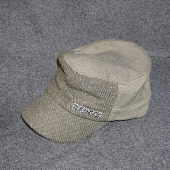 Kangol Textured Wool Army Cap Hat S M 